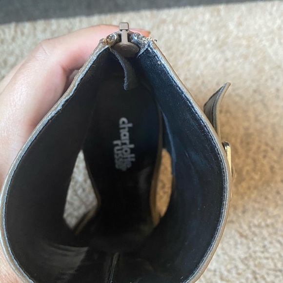 Peep Toe Stiletto Booties - Picture 6 of 7